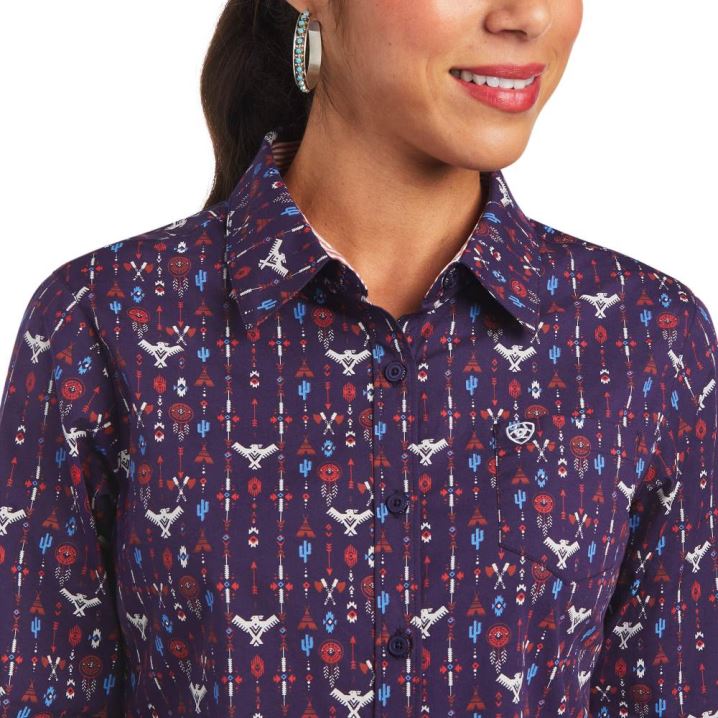 Ariat Kirby Stretch Shirt Tribal Lore Print | 12IZCW00