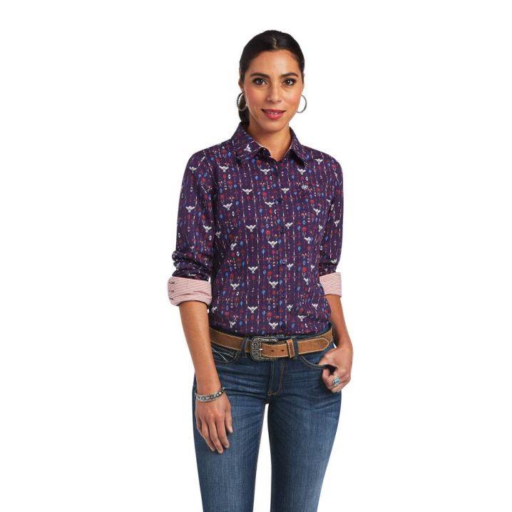 Ariat Kirby Stretch Shirt Tribal Lore Print | 12IZCW00