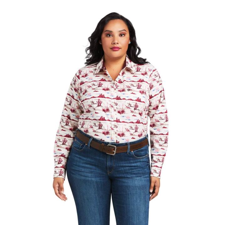 Ariat Kirby Stretch Shirt Yuma Landscape Print | j1c4c7de