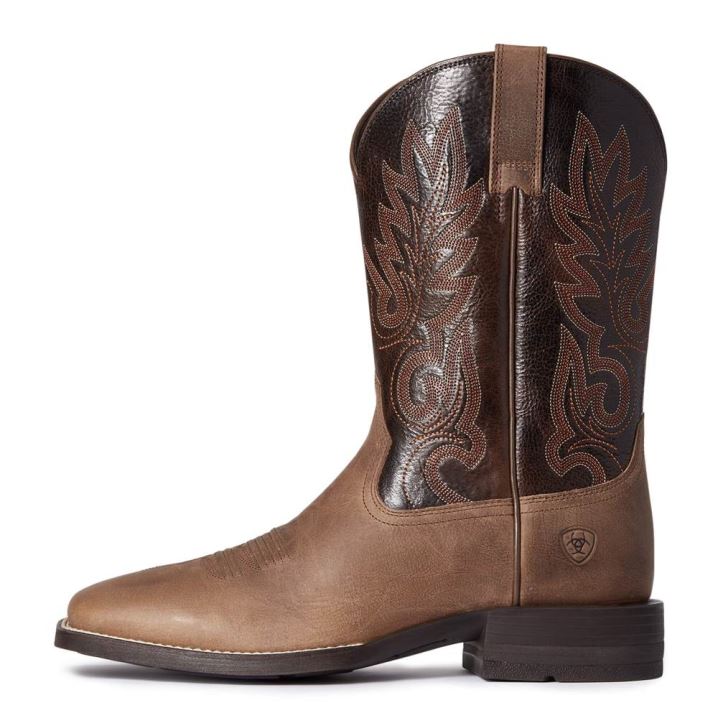 Ariat Layton Western Boot Rjave | R1wEqvEB