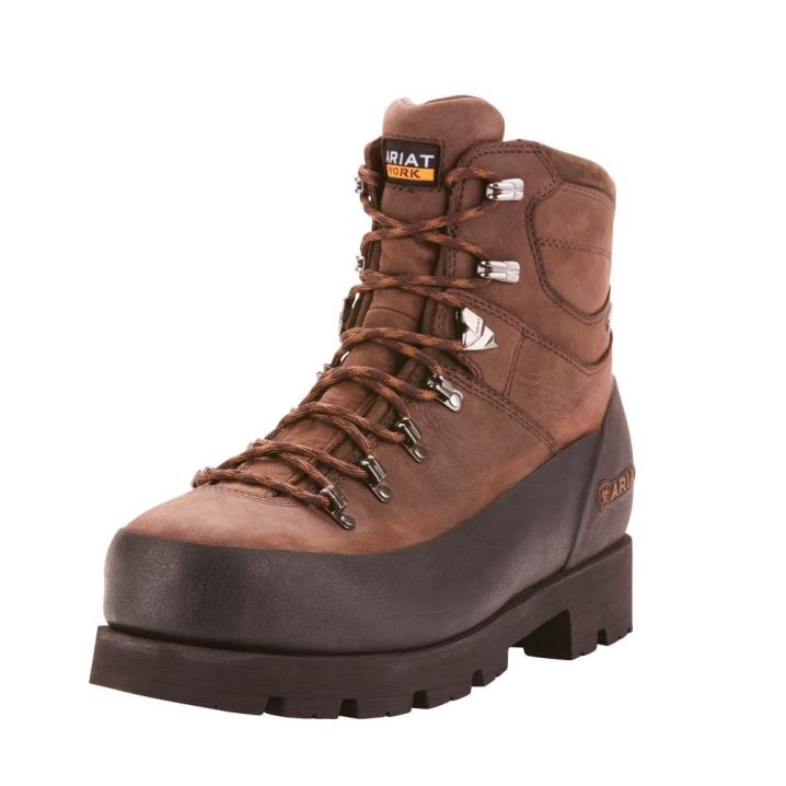 Ariat Linesman Ridge 6" GORE-TEX Composite Toe Work Boot Rjave | cSZwraJW