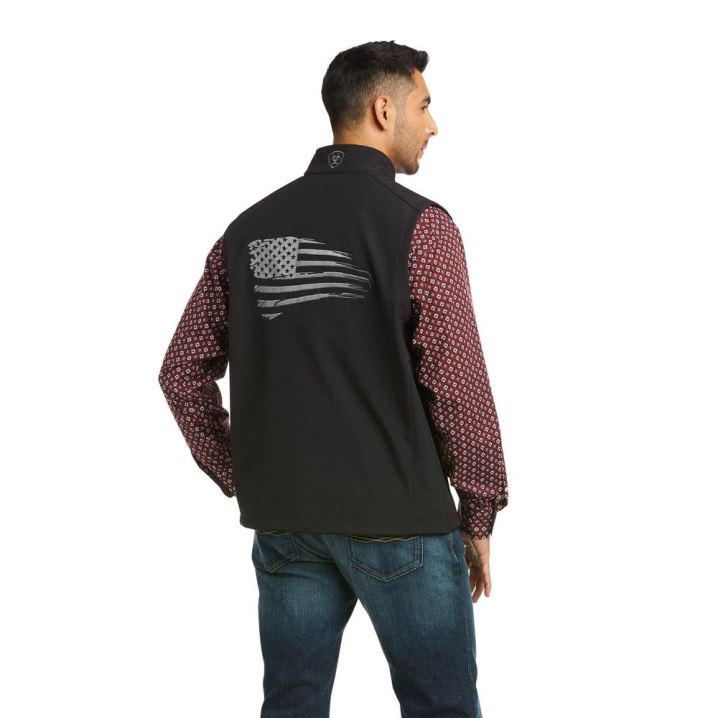 Ariat Logo 2.0 Patriot Softshell Vest Črne | kE7rfl7D