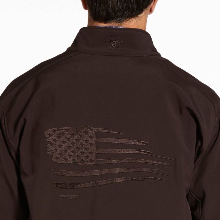 Ariat Logo 2.0 Patriot Softshell Water Resistant Jacket Kava | mo1wnyNz