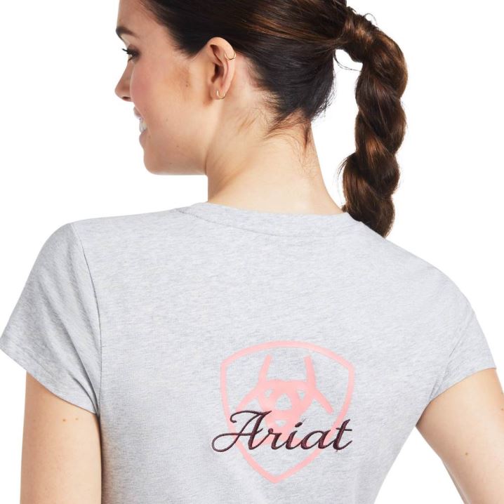 Ariat Logo Script T-Shirt Sive | KZYVNka9