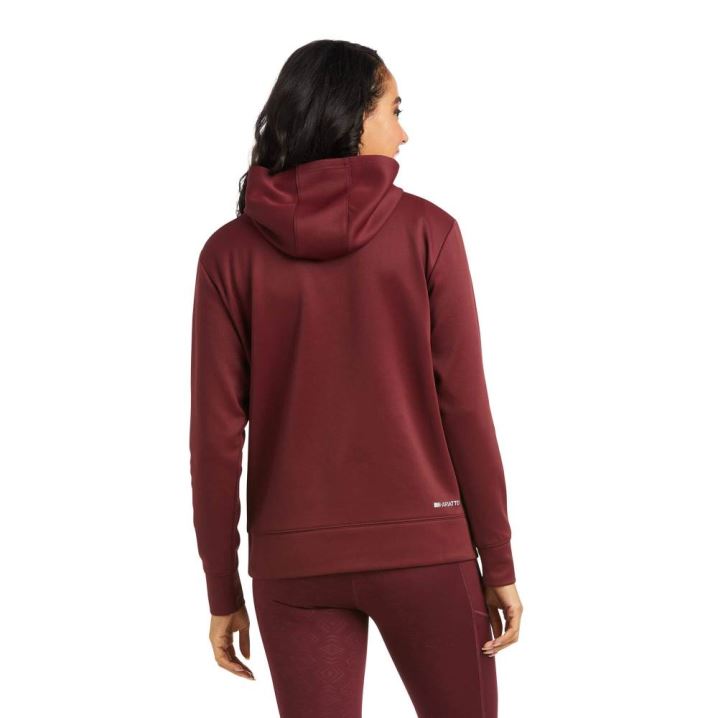 Ariat Logo Tek Hoodie Windsor Wine | HOoeHU0o