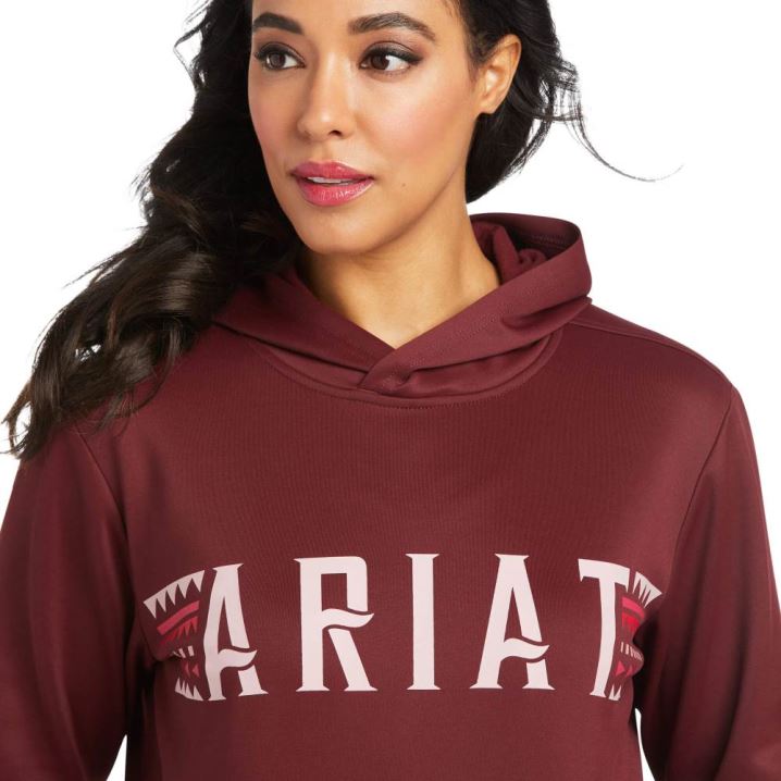 Ariat Logo Tek Hoodie Windsor Wine | HOoeHU0o