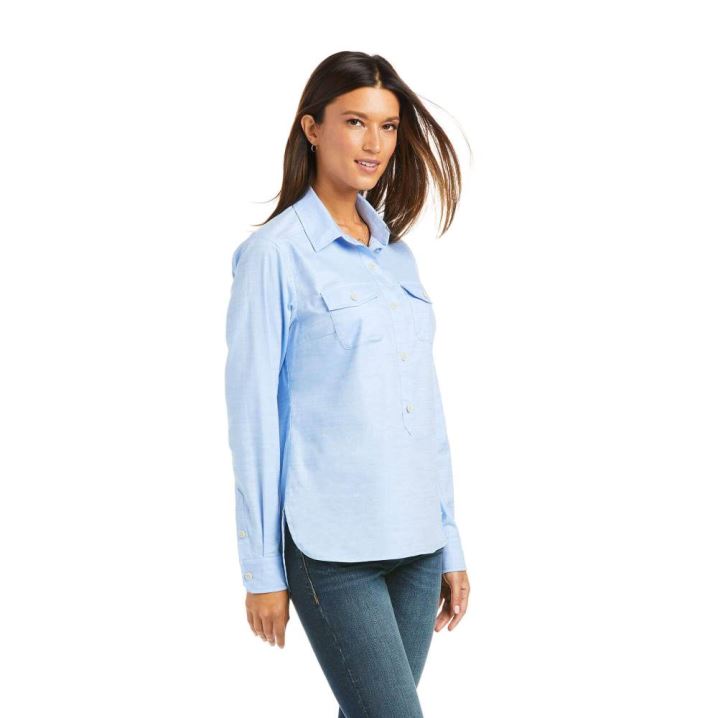 Ariat Loyola Popover Shirt Modre | LKA62FgT