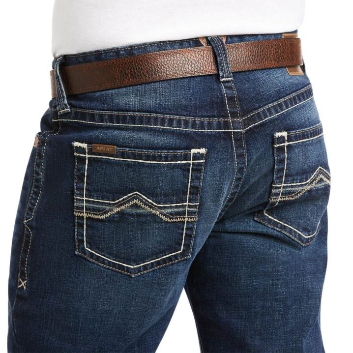 Ariat M4 Low Rise Stretch Barstow Stackable Straight Leg Jean Denali | 80FEC80V