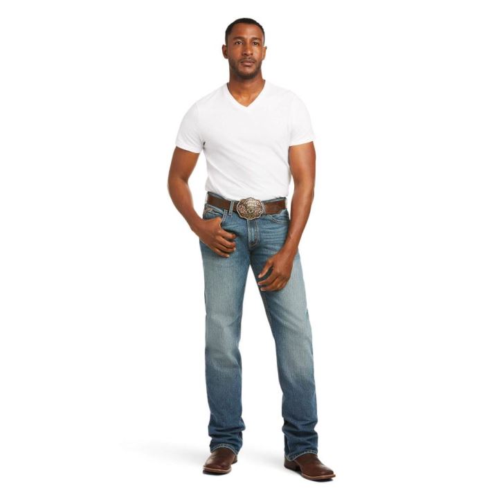 Ariat M4 Low Rise Stretch Rincon Stackable Boot Cut Jean Campbell | uMsqB6ym