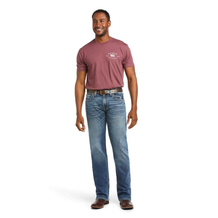 Ariat M5 Slim Stretch Stillwell Stackable Straight Leg Jean Fargo | bAuaDpHI