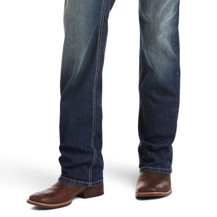 Ariat M5 Straight TekStretch Tyler Stackable Straight Leg Jean Temno Sive | 9kQeDGvo