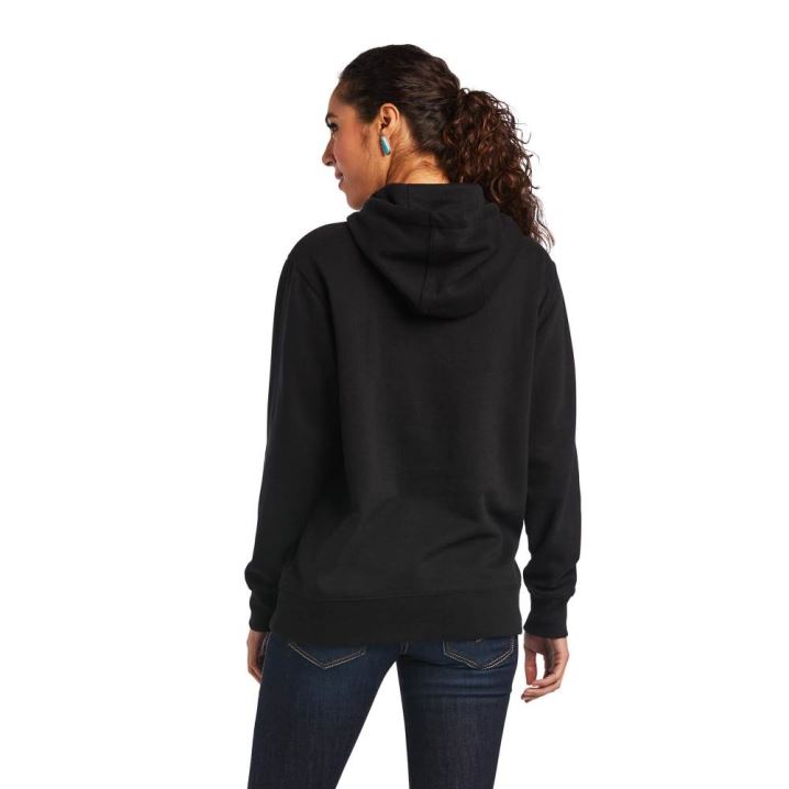 Ariat Mexico Hoodie Črne | ExABMVvO