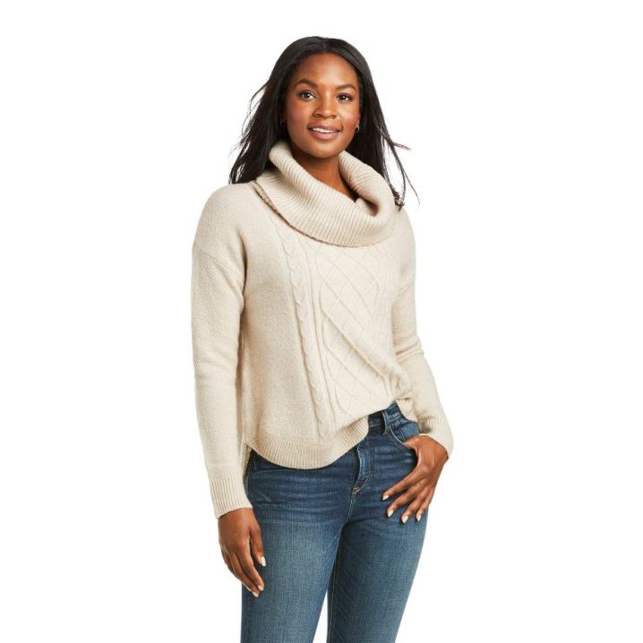 Ariat Montara Sweater Oatmeal | WpWwFTgC