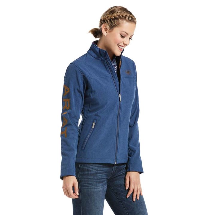 Ariat New Team Softshell Jacket Modre | FZVZRnkO