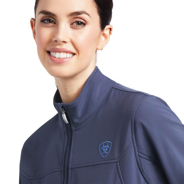 Ariat New Team Softshell Jacket Modre | uYYCMHnN