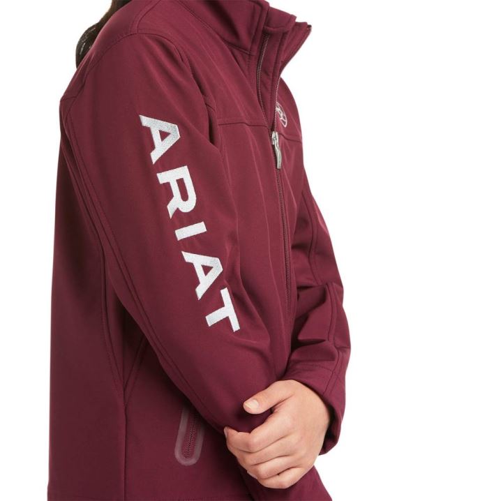 Ariat New Team Softshell Jacket Windsor Wine | oioSKnku