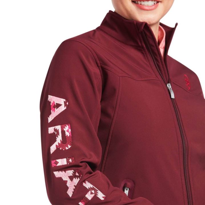 Ariat New Team Softshell Jacket Zinfandel/Carmen Geo | MzPmn7cn