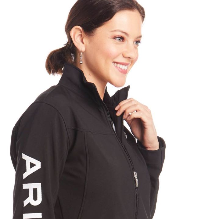 Ariat New Team Softshell Jacket Črne | pL23eXJP