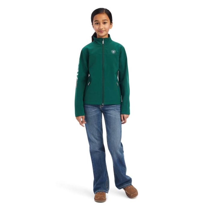 Ariat New Team Softshell MEXICO Jacket Verde | vEP8GKHE