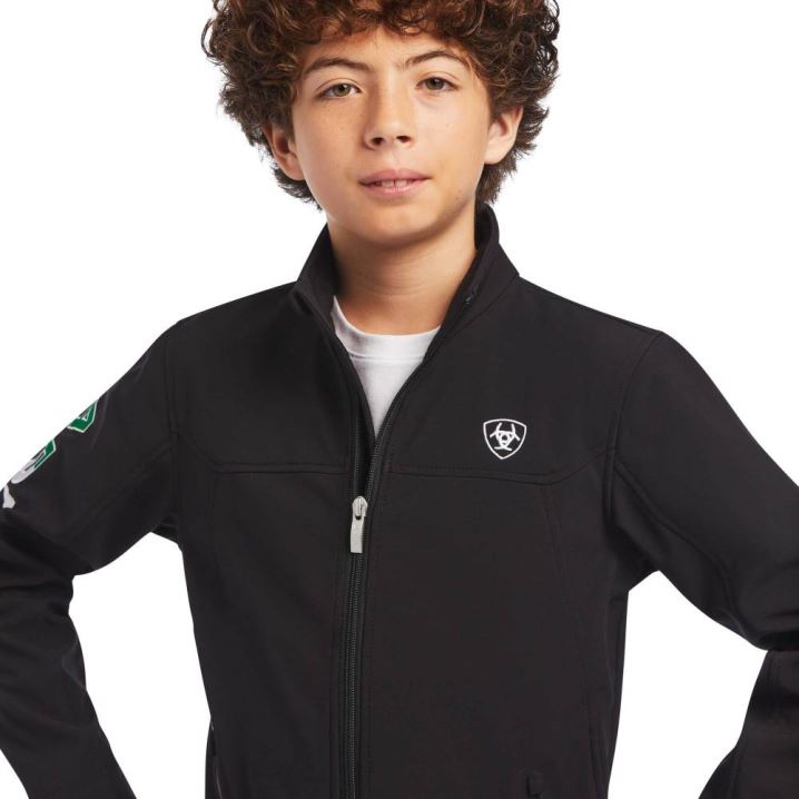 Ariat New Team Softshell MEXICO Jacket Črne | XxqZLhOZ