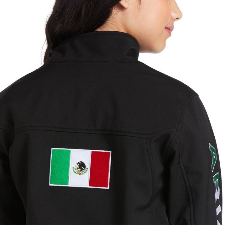 Ariat New Team Softshell MEXICO Jacket Črne | XxqZLhOZ