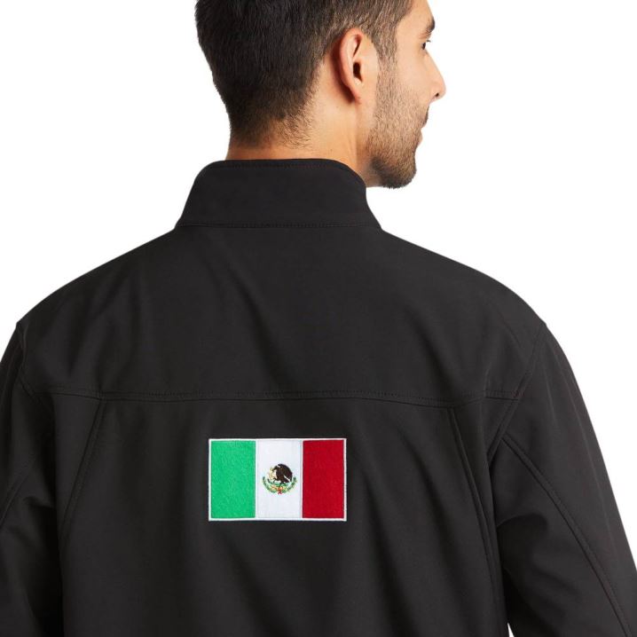 Ariat New Team Softshell MEXICO Jacket Črne | a03T9fYy