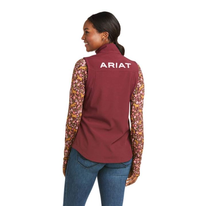 Ariat New Team Softshell Vest Windsor Wine | PizlgWfi