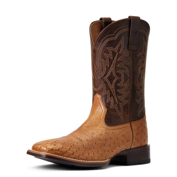 Ariat Night Life Ultra Western Boot Ranger Smooth Quill Ostrich | vUssT1W3