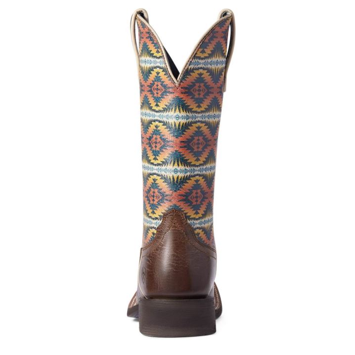 Ariat Pendleton Circuit Savanna Western Boot Crackled Cafe | SvBNo0eg