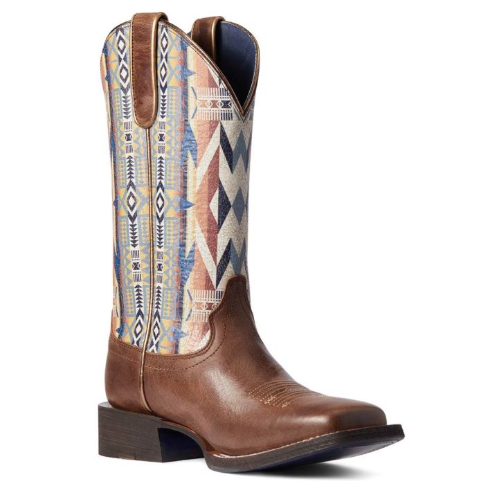 Ariat Pendleton Circuit Savanna Western Boot Temno Rjave | eQCRgDEn