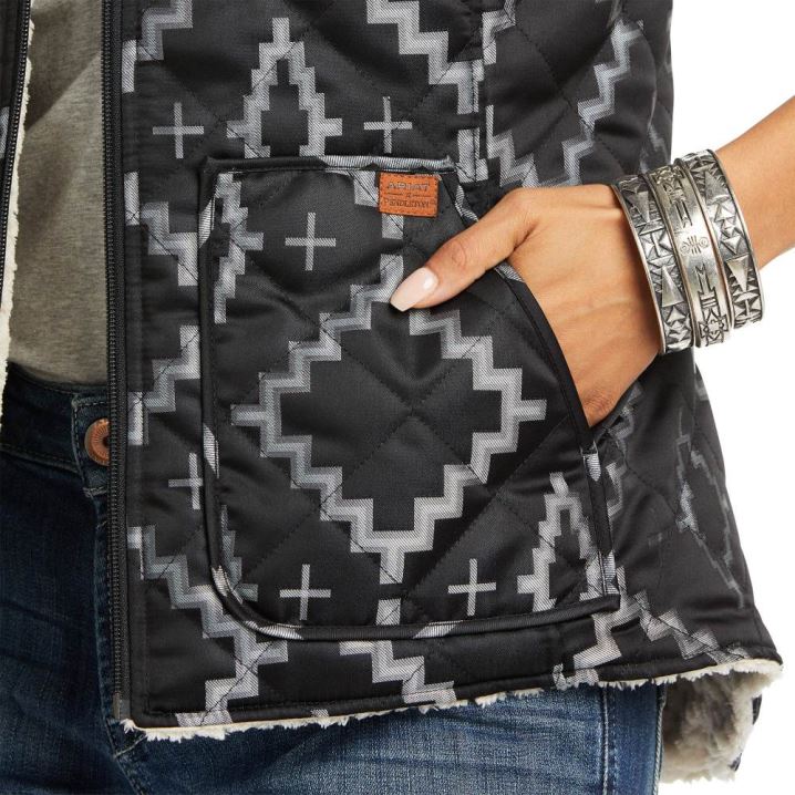 Ariat Pendleton Reversible Dilon Vest Kiva | DPDETkNj