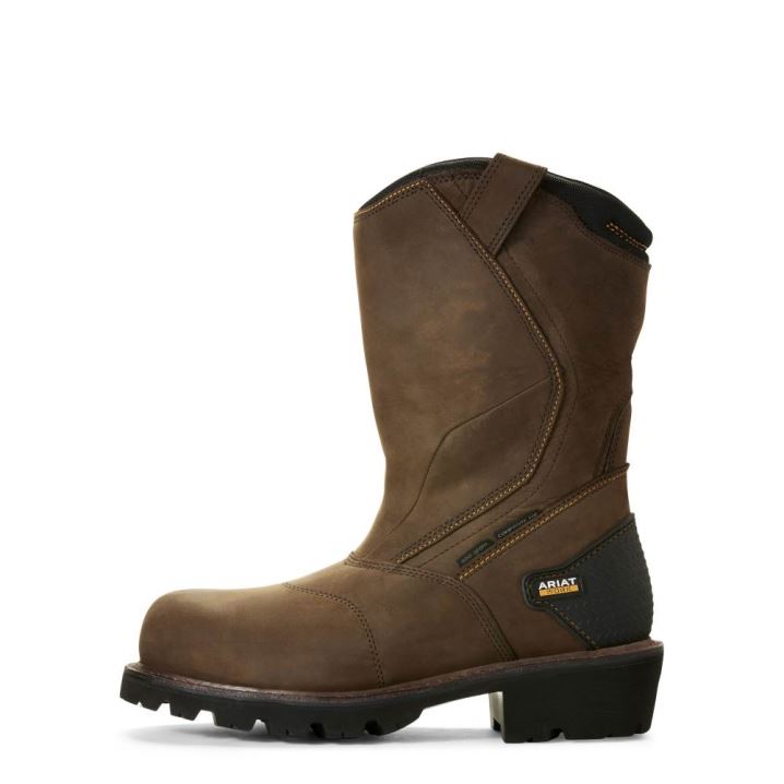 Ariat Powerline 400G Waterproof 400g Composite Toe Work Boot Rjave | bHiQpbz7