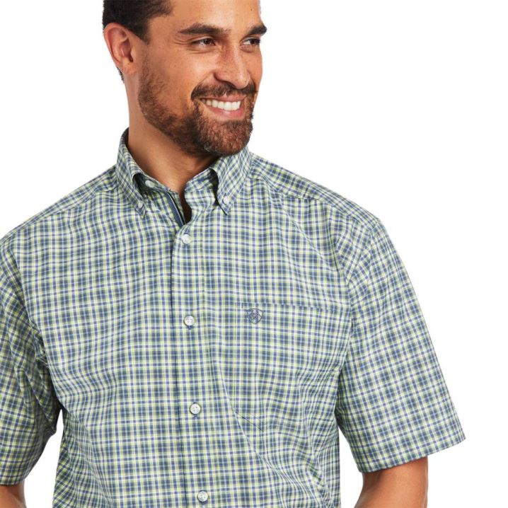 Ariat Pro Series Barrett Classic Fit Shirt Zelene | pPBfjdic