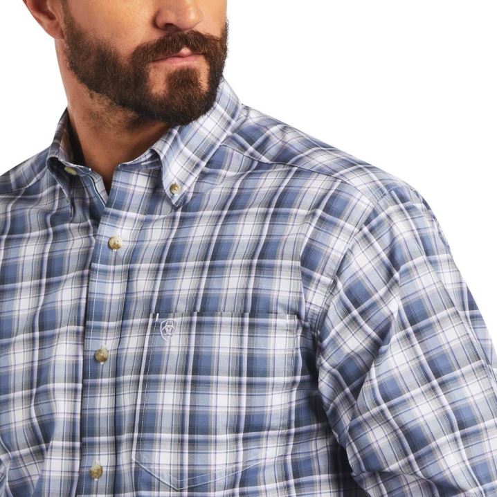 Ariat Pro Series Bennett Classic Fit Shirt Temno Sive Modre | bkOJcCoc