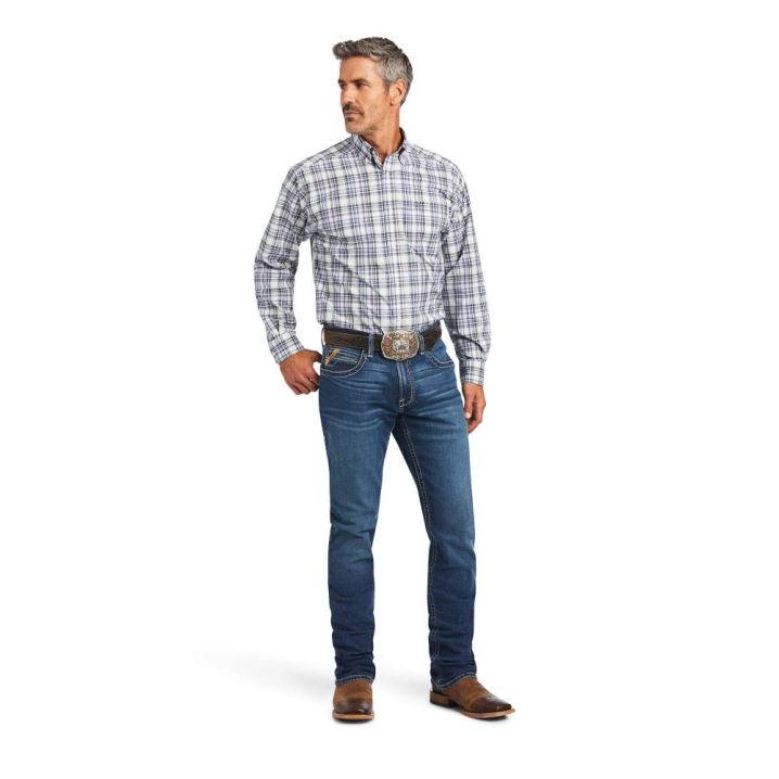 Ariat Pro Series Brady Classic Fit Shirt Bele | XQ5XAFqU