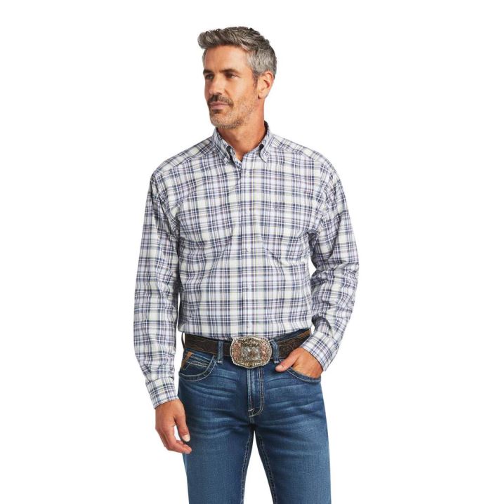 Ariat Pro Series Brady Classic Fit Shirt Bele | XQ5XAFqU