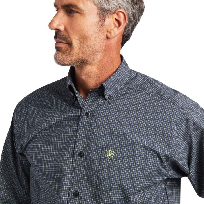 Ariat Pro Series Brian Classic Fit Shirt Modre | UzJB8yaL