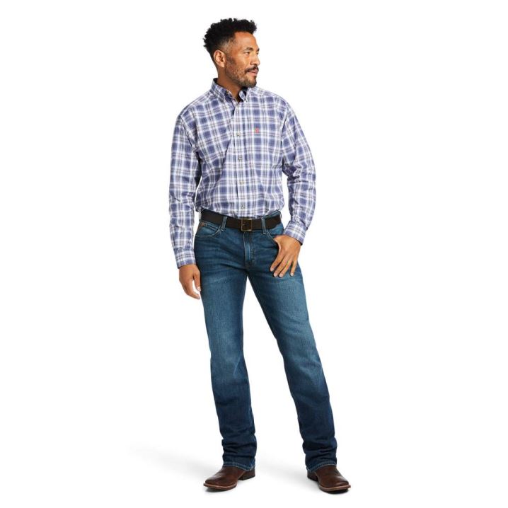 Ariat Pro Series Diego Classic Fit Shirt Modre Indigo | kIaquUnN