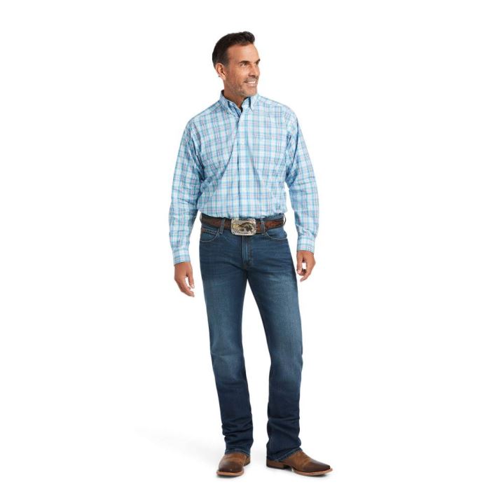 Ariat Pro Series Quimby Classic Fit Shirt Bachelor Button | SxAVCO06