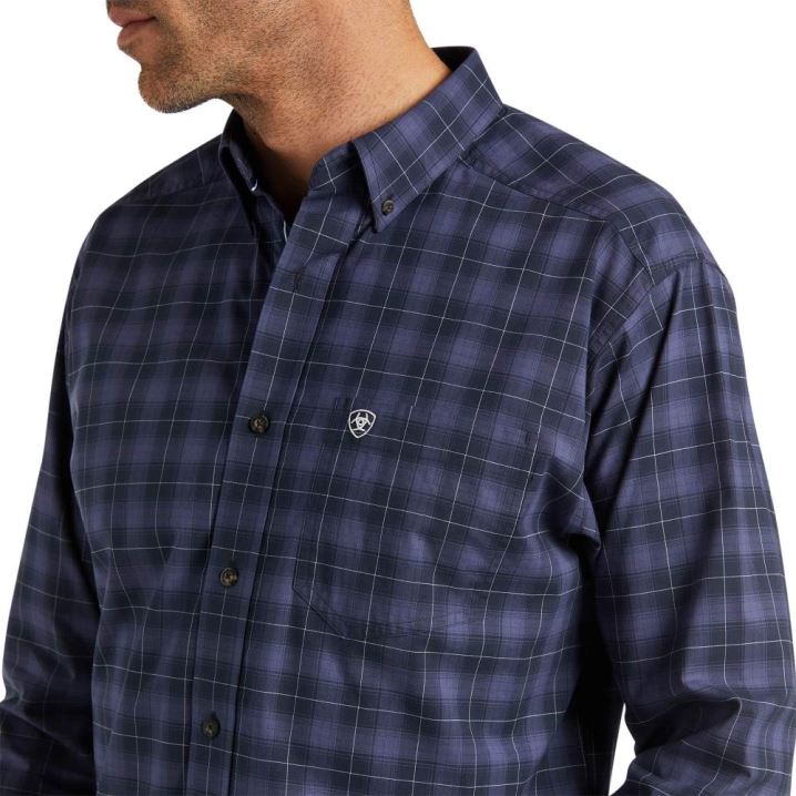 Ariat Pro Series Shep Stretch Classic Fit Shirt Naval Base | 2U1aTiPe