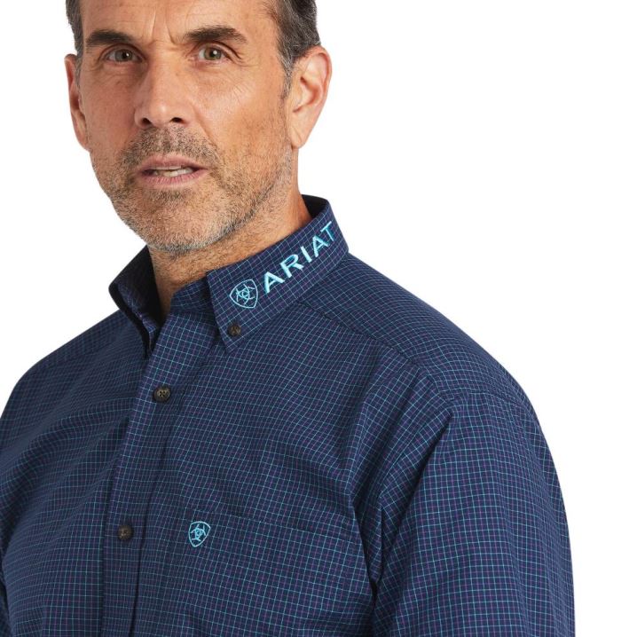 Ariat Pro Series Team Sully Classic Fit Shirt Temno Modre | eyo5tKaJ