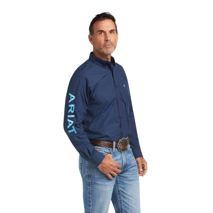 Ariat Pro Series Team Sully Classic Fit Shirt Temno Modre | eyo5tKaJ