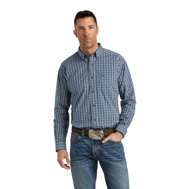 Ariat Pro Series Ty Classic Fit Shirt Bele | IT6u4uS9