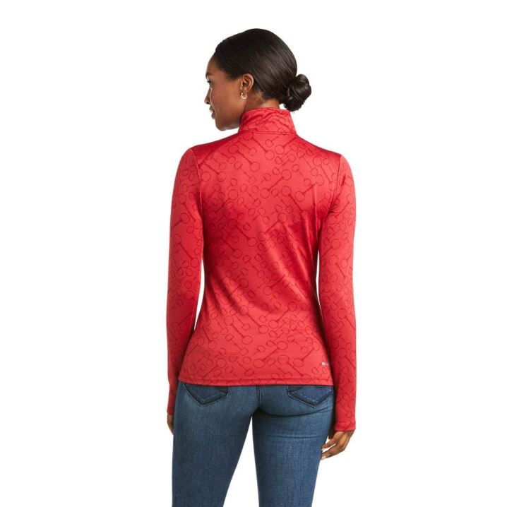 Ariat Prophecy 1/4 Zip Baselayer Rhubarb | LBx2nZij