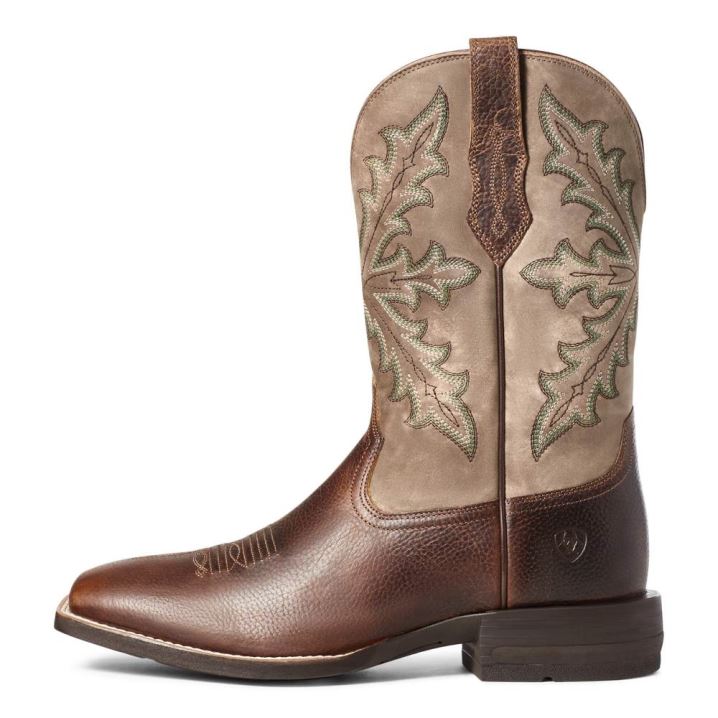 Ariat Qualifier Western Boot Rjave | Dr9gxtqP