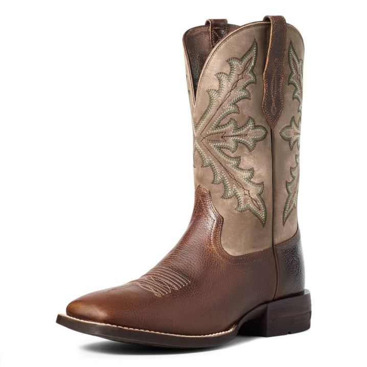 Ariat Qualifier Western Boot Rjave | Dr9gxtqP