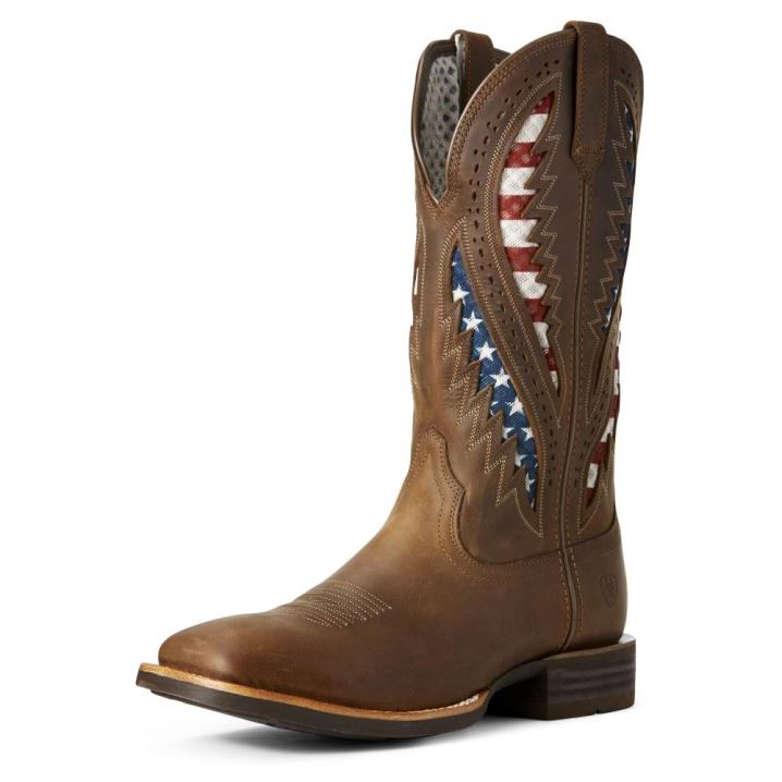 Ariat Quickdraw VentTEK Western Boot Rjave | WAEBgnh6