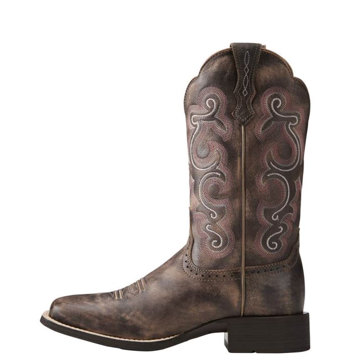 Ariat Quickdraw Western Boot Čokolade | 5vOUzUh9