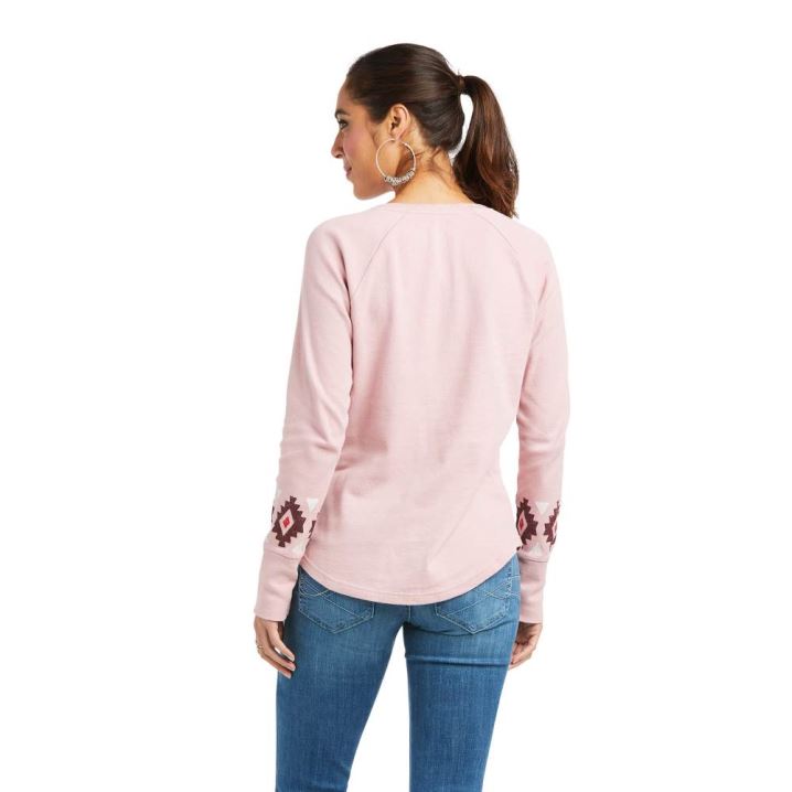 Ariat REAL Basic Henley Top Zephyr | vqnIz11s