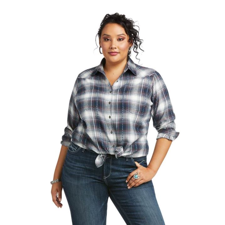 Ariat REAL Billie Jean Shirt Banyan Bark | iFWk4g4q